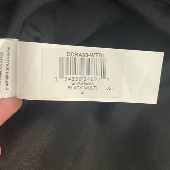 Dress the Population Shaireen Plaid Grid Midi Dress Black White Size S - Picture 9 of 16